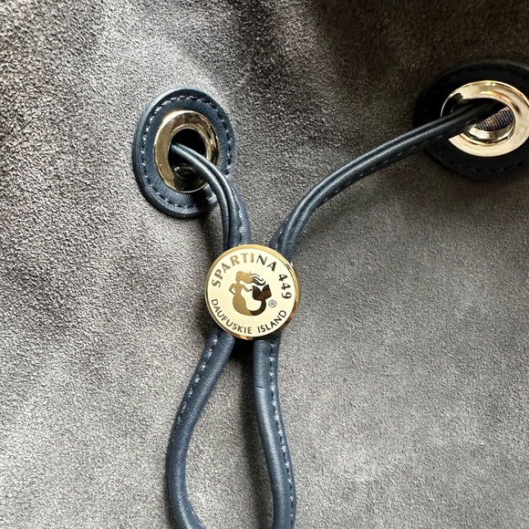 Spartina 449 Grey Suede Shoulder Bag - GUC - Picture 2 of 8